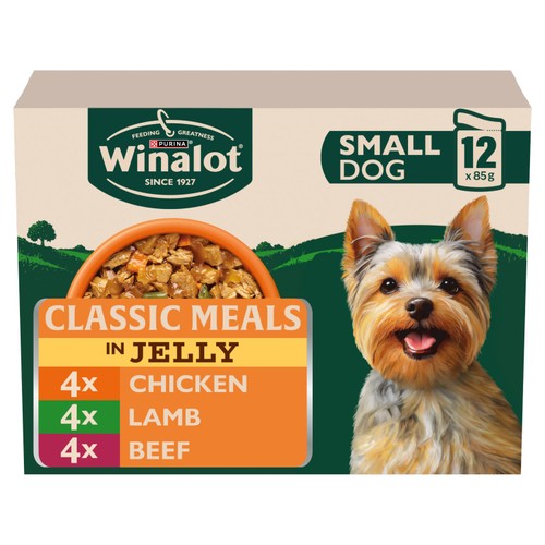 Winalot Meaty Chunks Small Dog Mixed in Jelly Wet Dog Food 