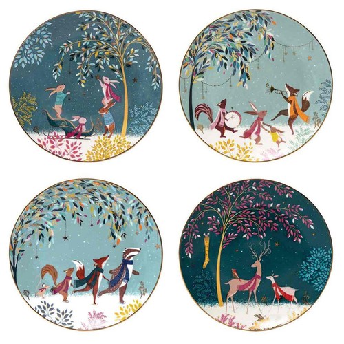 Sara Miller Portmeirion Fine China Woodland Tales Plates