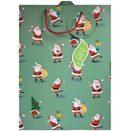 Jolly Santa Large Christmas Gift Bag 