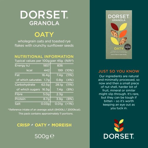 Dorset Cereals Oat Granola Breakfast Cereal