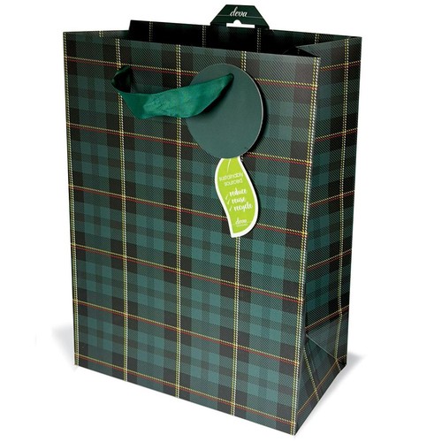 Tartan Large Christmas Gift Bag