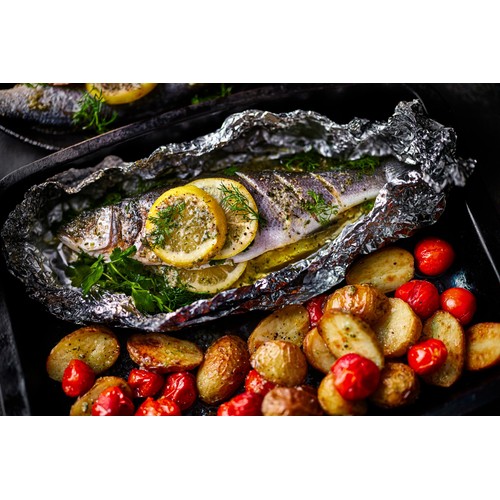M&S 2 Whole Sea Bass