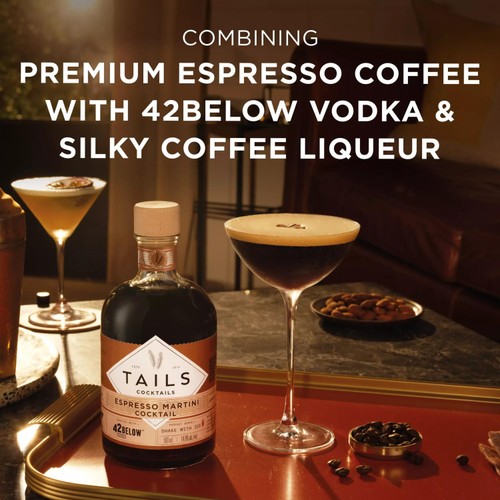 Tails Cocktails 42 Below Vodka Espresso Martini  Premixed Vodka Cocktail