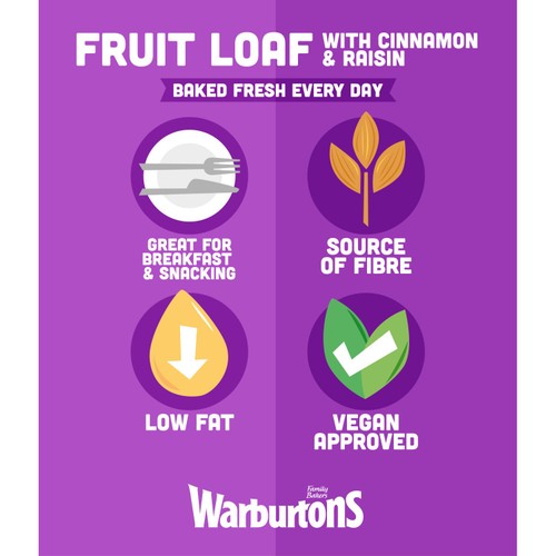Warburtons Raisin Loaf with Cinnamon