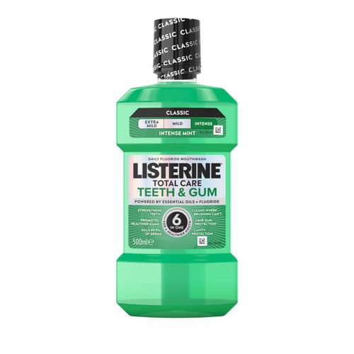 Listerine Total Care Teeth & Gum Intense Mint Classic Mouthwash