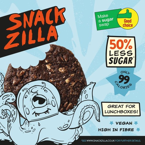 SNACKZILLA Chocolate Soft-Baked Oat Cookies