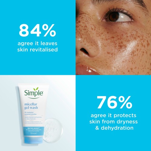 Simple Water Boost Micellar Gel Wash Sensitive Skin