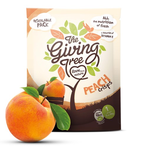The Giving Tree Freeze Dried Peach Crisps