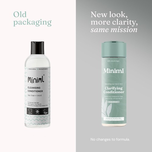 Miniml Clarifying Hair Conditioner Refreshing Tea Tree & Mint