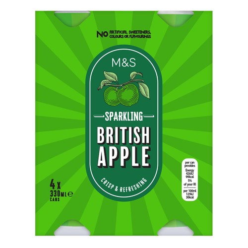 M&S Sparkling Apple Juice