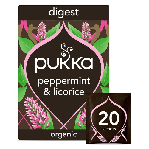 Pukka Organic Peppermint & Licorice Mint Tea x20 Compostable Tea Bags