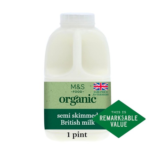 M&S Organic Semi Skimmed Milk