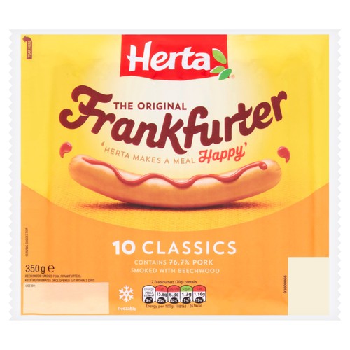 Herta 10 Frankfurters Hot Dogs