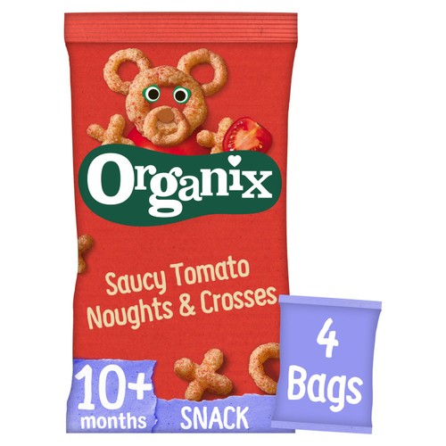 Organix Tomato Noughts & Crosses Baby Snack Multipack 10+ Months