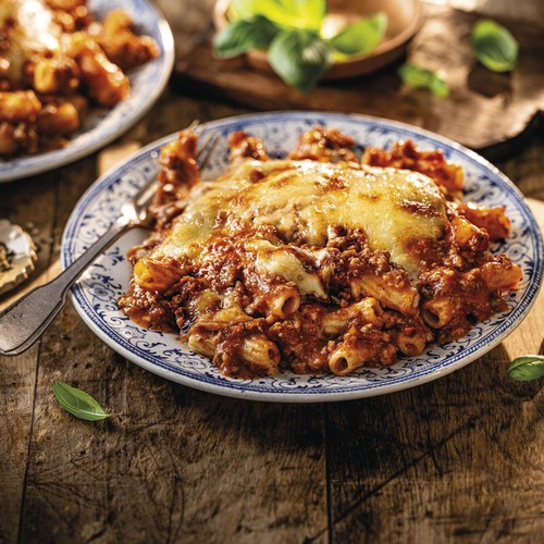 M&S Beef Bolognese Pasta Bake Serves 2