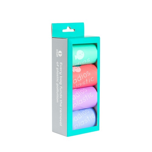 Adios Compostable Dog Poo Bags - Rainbow 