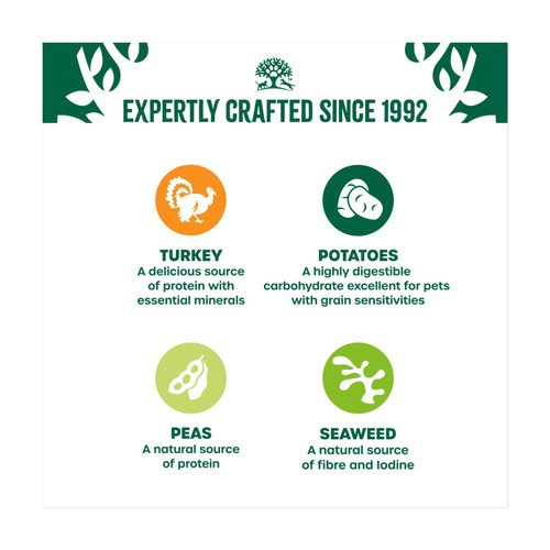 James Wellbeloved Grain Free Adult Wet Dog Food Turkey in Gravy Pouches