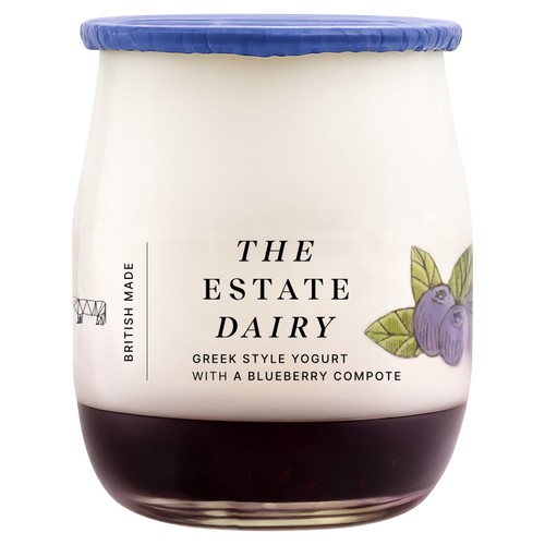 The Estate Dairy Greek Style Yoghurt with Blueberry Compote