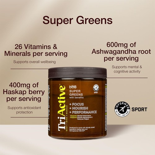 TriActive Sport Blend "with Benefits" Super Greens & Ginger Root