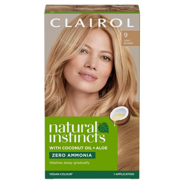 Clairol Natural Instincts Hair Dye 9 Light Blonde 60ml