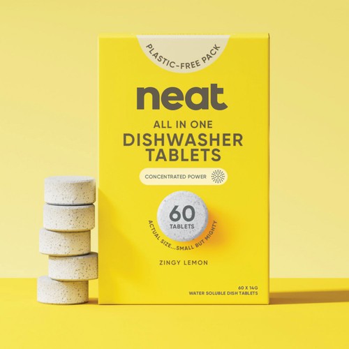 Neat All in One Dishwasher Tablets Zingy Lemon