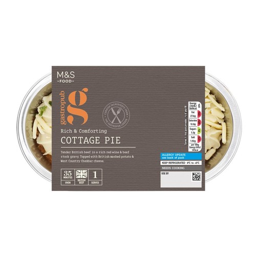 M&S Gastropub Cottage Pie for One