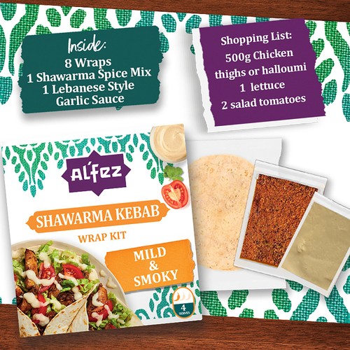 Al'Fez Shawarma Kebab Wrap Kit