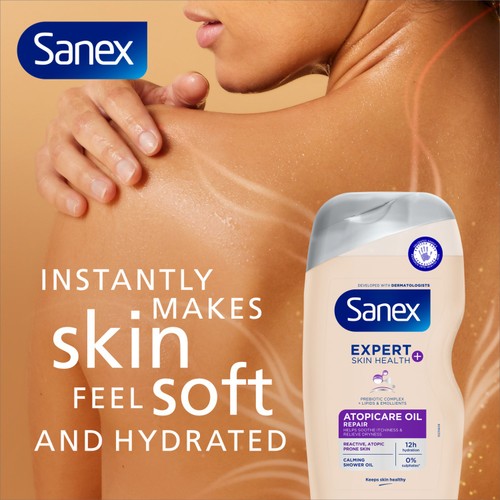 Sanex Expert Skin Health+ Atopicare Oil Repair Body Wash Shower Gel