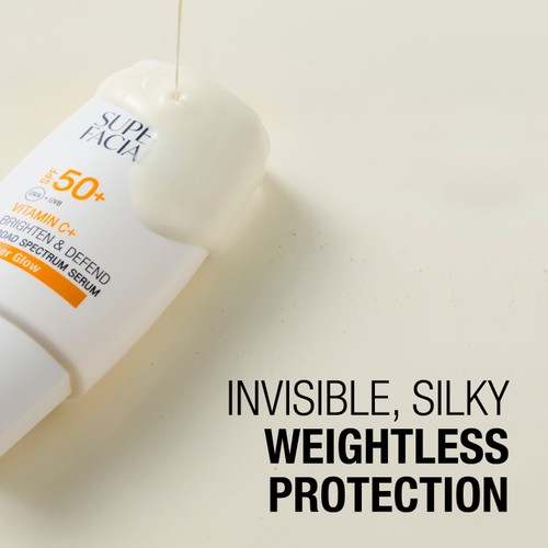 Super Facialist Vit C+ Brighten & Defend SPF50+ Broad Spectrum Serum