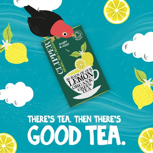 Clipper Organic Fairtrade Green Tea Bags with Lemon