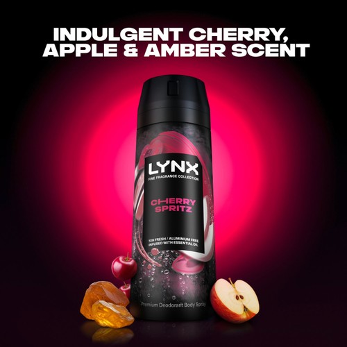 Lynx Fine Fragrance Collection Premium Deodorant Bodyspray Cherry Spritz