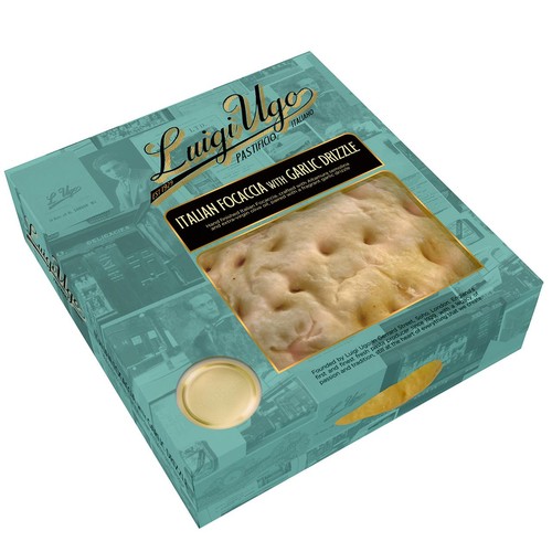 Luigi Ugo  Italian Focaccia with Garlic Drizzle
