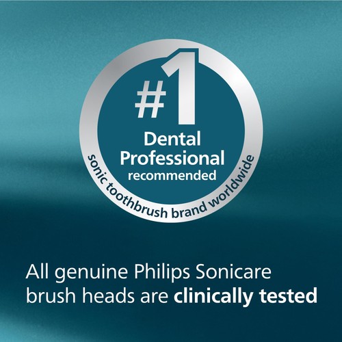 Philips Sonicare Genuine A3 Premium All-in-One Brush Head, Black, 2+1 Pack