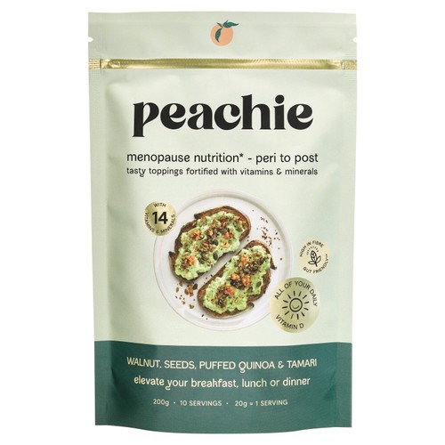 Peachie Walnut, Seeds, Puffed Quinoa & Tamari Toppings