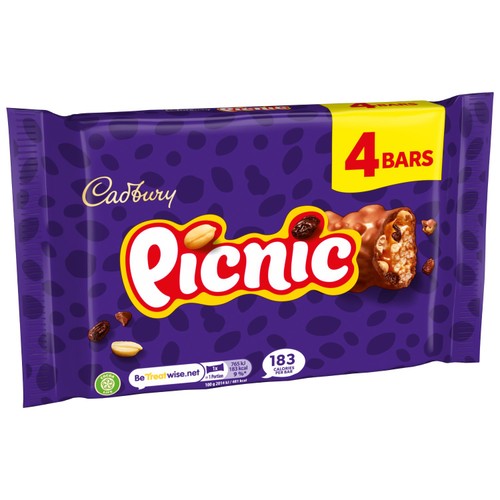 Cadbury Picnic Chocolate Bar Multipack