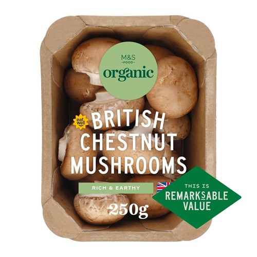 M&S Organic Chestnut Mushrooms