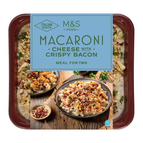 M&S Macaroni Cheese With Crispy Bacon Serves 2