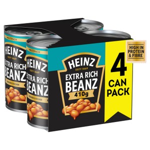 Heinz Extra Rich Beans 410g 4pk