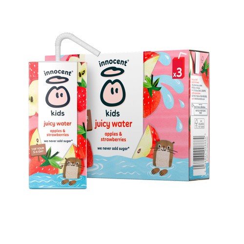 Innocent Kids Juicy Water Apples & Strawberries