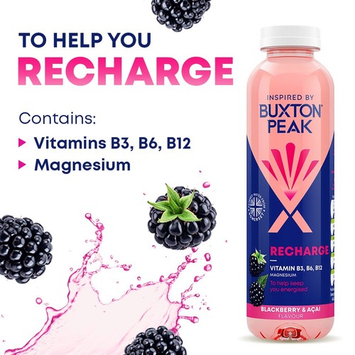 Buxton Peak Recharge Blackberry & Acai Still Vitamin Water