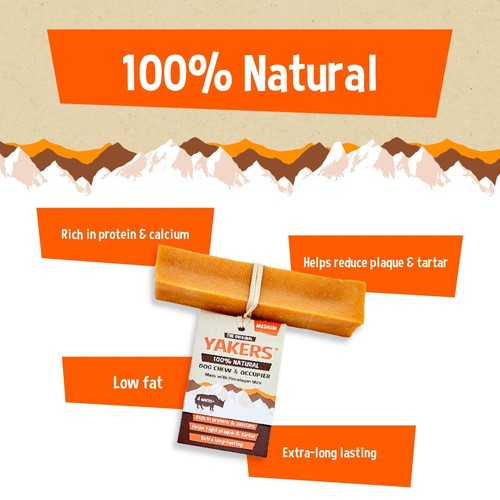 Yakers Original Medium Dog Chew
