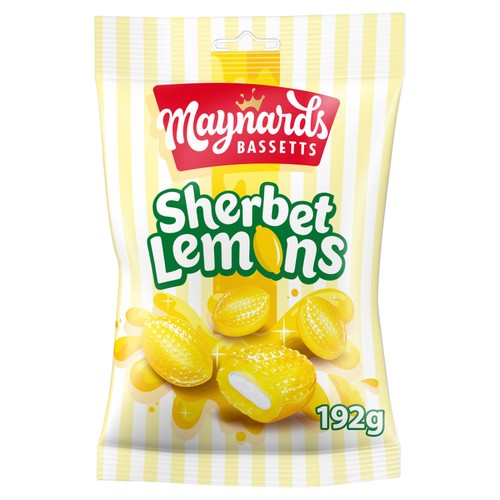 Maynards Bassetts Sherbet Lemons Sweets Bag
