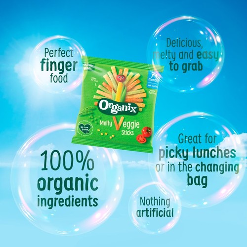 Organix Melty Organic Sweetcorn Rings Baby Puffs 6 months+