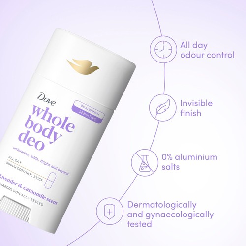 Dove Women 48h Whole Body Stick Lavender & Chamomile