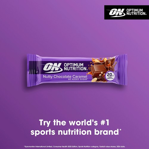 Optimum Nutrition Nutty Chocolate Caramel Protein Bar