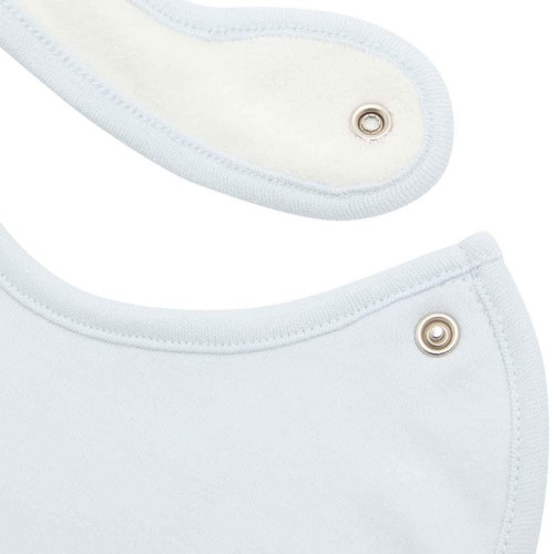 M&S Cotton Rich Plane Print Dribble Bibs, Blue