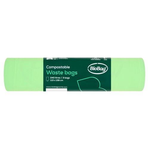 BioBag 240L Compostable Wheelie Bin Liners
