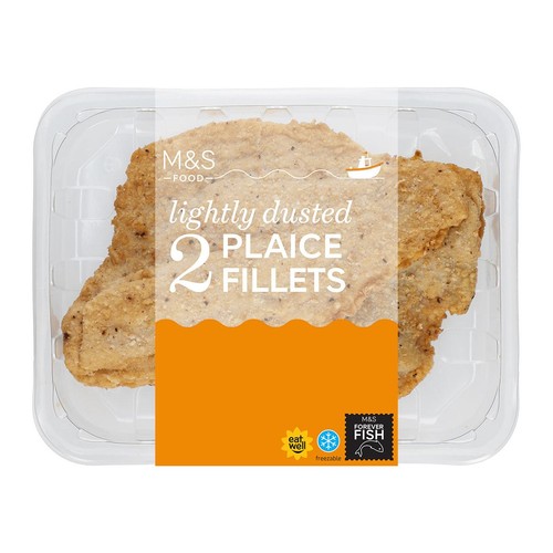 M&S 2 Lightly Dusted Plaice Fillets