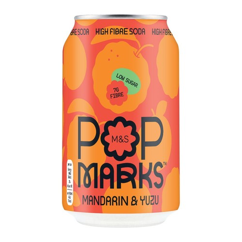 M&S Pop Marks Mandarin & Yuzu Soda