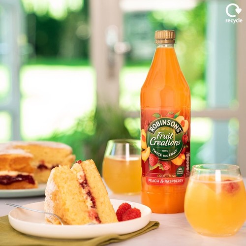 Robinsons Fruit Creations Peach & Raspberry No Added Sugar